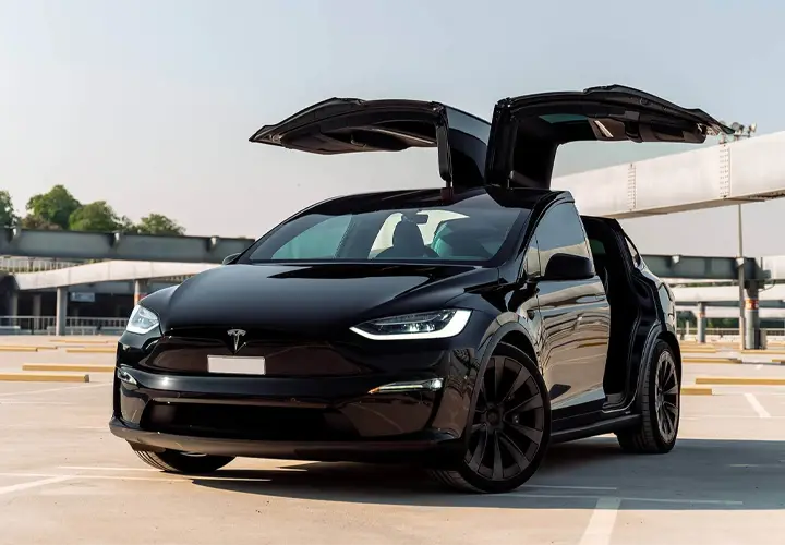 Rent Tesla Model X Plaid in Dubai - Luxury Electric SUV Hire