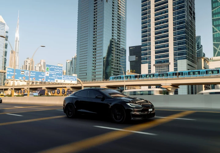 Rent Tesla Model S Plaid in Dubai - Premium Electric Car Hire